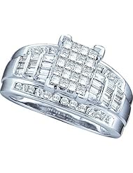 2.01CTW-DIA INVISIBLE BRIDAL RING
