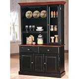 51V2k UtrLL. SL160  Antique Black/Cherry Buffet w/ Hutch by World Imports
