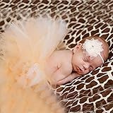 新生児 0-12 ヶ月乳児の女の子花帽子と Pettiskirt スカート写真を支えるドレス