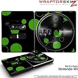 DJ Hero Skin Lots Of Dots Green on Black fits Nintendo Wii DJ Heros (DJ HER ....