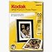 Kodak Ultra Premium Photo Paper High Gloss - 60 sheets - 4 x 6