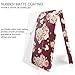 iPhone 5 case for girl, Akna Retro Floral Series Vintage Flower Pattern Rubber Coating Back Case for iPhone 5 5S (Scotch Red)(U.S)