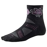 SmartWool PhD Cycling Ultra Light Mini Sock - Women's Black/Violet, L