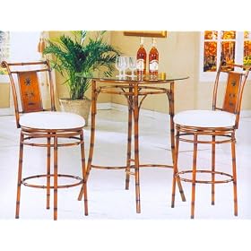 Bahama 3 Piece Bar Table Set by