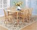 Kitchen & Housewares : Charming Natural Finish Dining Room Table