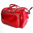 Floto Torino Duffle Tuscan Red Italian Leather Travel Bag Suitcase Luggage