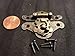 Sets Box Case Lock Mini Dollhouse Antique Bronze Wood Box Latch Hinge Small
