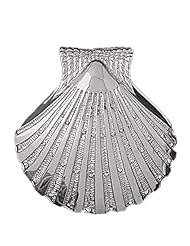 Clevereves 14K White Gold Pendant Two Tone Reversible Shell 25.1 - Gram(s)