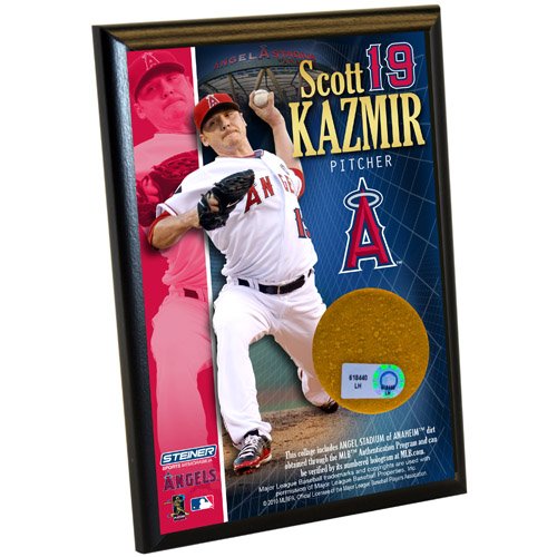MLB Los Angeles Angels Scott Kazmir Angels 4-by-6-Inch Dirt Plaque