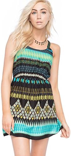 PATRONS OF PEACE Skater Dress, Black Combo, X-Small