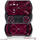 PSPgo Skin and Screen Protector Kit - Abstract 01 Pink fits Sony PSP go