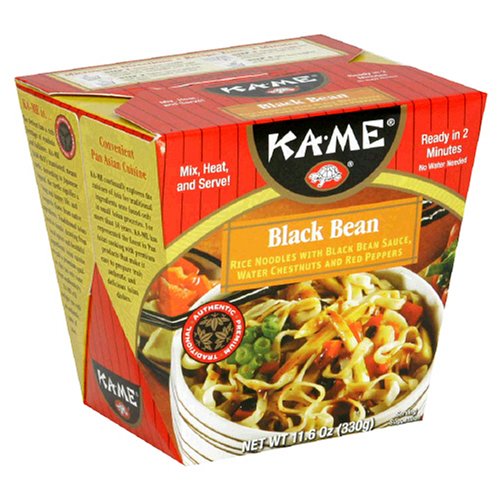 Ka-Me Noodle Box, Black Bean, 11.6-Ounce Microwavable Cartons (Pack of 12) by Ka-Me