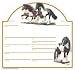 Stalltafel Irish Tinker - Christina Bötzel Reitsport Pferd Pferde Stallschild Schild Reiten Geschenk Deko