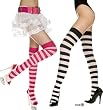 Quality Fun Wide Stripes Thigh High Stockings (Various Colors)