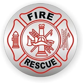 Fire / Rescue Hard Hat Decal / Helmet Sticker Firefighter Squad Emergency