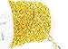 10ft Faceted Gold Curb Chain Mini Spool For Jewelry Making- Hypoallergenic Nickel Free (3.8 x 5mm) 4mm