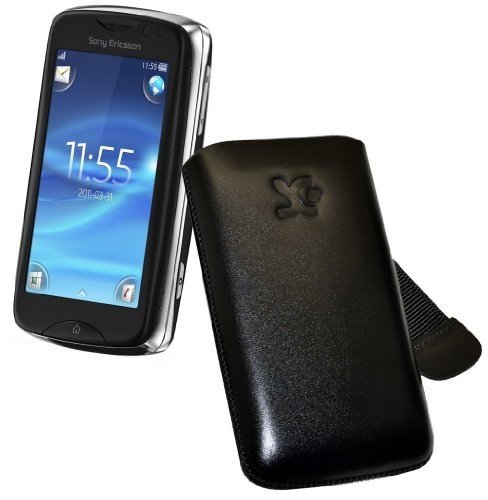 Suncase Ledertasche f&uuml;r Sony Ericsson txt Pro schwarz Preisvergleich