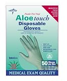 Review Medline MDS195018 / Medline AloeTouch Vinyl Exam Glove, One Size Fits All (24 Boxes of 50 Gloves (1200 Gloves))