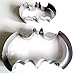 Batman Cookie Cutters Set Stainless Steel Mold, Batman Shapes, By Kitchen Stars, in Recyclable Ziplock Bag, Food Grade Stainless Steel, Set of 2 Size.
