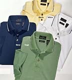 Heritage Cross Mens Polo Style 1009 Luxury Moisture Wicking Golf Shirt