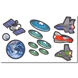 Outer Space Diecut Self Stick Wall Stickers