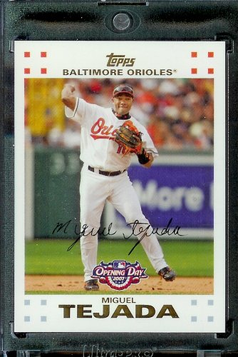 2007 Topps Opening Day #177 Miguel Tejada Baltimore Orioles - Mint Condition - Shipped in Protective Display Case !