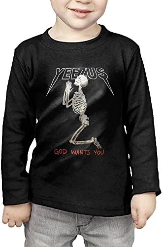 Kanye West-Yeezus Tour Merchandise Toddler Long Sleeve T Shirt Printing For Little Kids