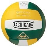  : Tachikara SV5WSC Sensi-Tec® Composite High Performance Volleyball (Dark Green/White/Gold)