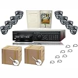 COMPLETE 8 CHANNEL ELITE DVR SECURITY CAMERA SURVEILLANCE SYSTEM WITH BULK CABLE