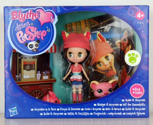 Littlest Petshop - 31214 - Blythe Loves LPS - Rides & Surprises / Manèges et Surprises - Blythe #B12 & Porcelet #1858