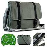 Canvas Lightweight Laptop Message Bag for 13 inch Acer Aspire TimelineX AS3820T-6480 Netbook Computers + Bestpricecenter Mouse Pad for Netbooks