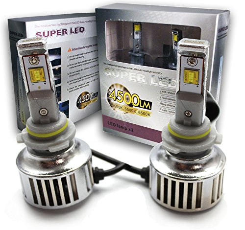 CloudWorks LED Headlight Bulbs Kit – 60w 9,000Lm 6K Cool Xenon White CREE – 5 Yr Warranty (9006 (HB4))