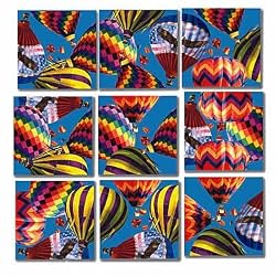 Hot Air Balloons Scramble Squares Puzzle 9pc