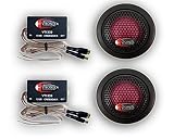Visonik VT1339 Pair 140 Watt 1 1/2 Silk Dome Tweeters Flush Angle Surface Mount Car Tweeter Speakers