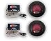 Visonik VT1339 Pair 140 Watt 1 1/2 Silk Dome Tweeters Flush Angle Surface Mount Car Tweeter Speakers