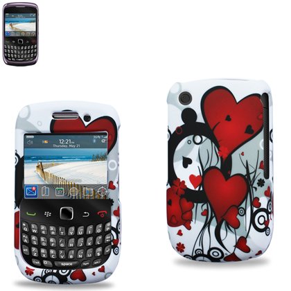 Protector Cover for Blackberry Curve 8530 Snap On Hard Case Skull Design DEPC-BB8530-04