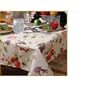 European White Fruit 19121 Tablecloth Beige 60" Round