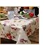 European White Fruit 19121 Tablecloth Beige 60" Round