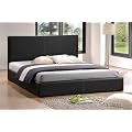 Bond Leder Bett Lederbett schwarz +Lattenrost in 140x200 cm G�stebett Polsterbett Bond Rindsleder Betten Desigbett schlafen M�bel 2012