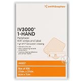 Smith & Nephew IV 3000 1-Hand Transparent Dressings #4007, 2-3/8"x2-3/4", Box of 100