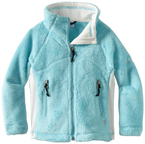 Columbia Girls 7-16 Pearl Plush Full Zip Jacket, Clear Blue/Sea Salt, 4/5 On Sale