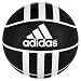 adidas 3S Rubber X Basketball (Black/White, 5)