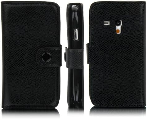 Galaxy S3 Mini Case, Galaxy S3 Mini Flip Case - E LV Galaxy S3 MINI Case Deluxe High Quality PU Leather Wallet Flip Case Cover for Samsung Galaxy S3 MINI i8190 (NOT FOR SAMSUNG S3)