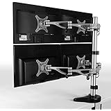 FLEXIMOUNTS M16 Quad LCD arm Monitor Stand Desk Mounts for 10''-24'' Samsung/Dell/Asus/Acer/HP/AOC LCD Computer Monitor (Quad LCD Mount)