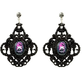 Click here to buy Tarina Tarantino Pink Head Gothic Lolita Earrings by Tarina Tarantino.