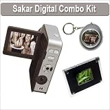 Sakar 5.1 MP Digital Camcorder + Digital Picture Frame + Digital Keychain Photo Viewer
