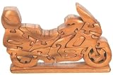 Handcrafted 3-D Motor Bike Puzzle. For the men and boys like their bikes. A decorative brain teaser