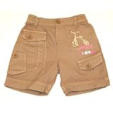Marese - Taupe elastic waist stripe shorts (size 3 (+4))