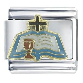 Buddhist Bracelet Bible And Chalice Religious Italian Charms Link