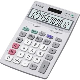 【クリックで詳細表示】CASIO ジャストタイプ電卓 12桁 JW-20A-N (エコ仕様 特大表示時間計算)